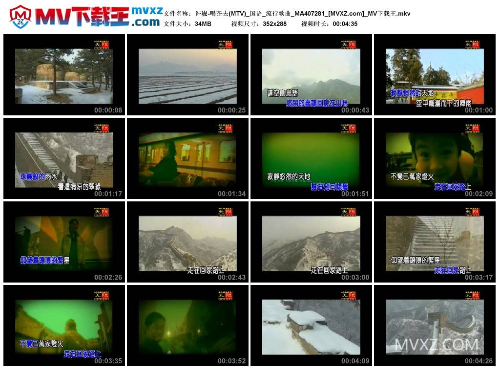 许巍-喝茶去(MTV)_国语_流行歌曲_MA407281